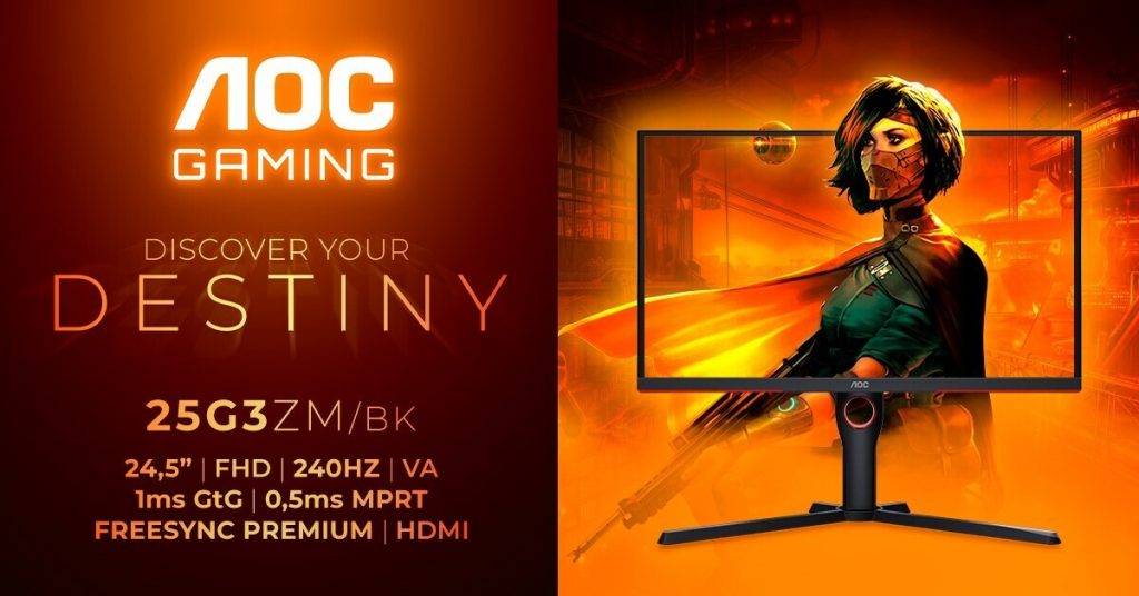AOC GAMING 25G3ZM/BK