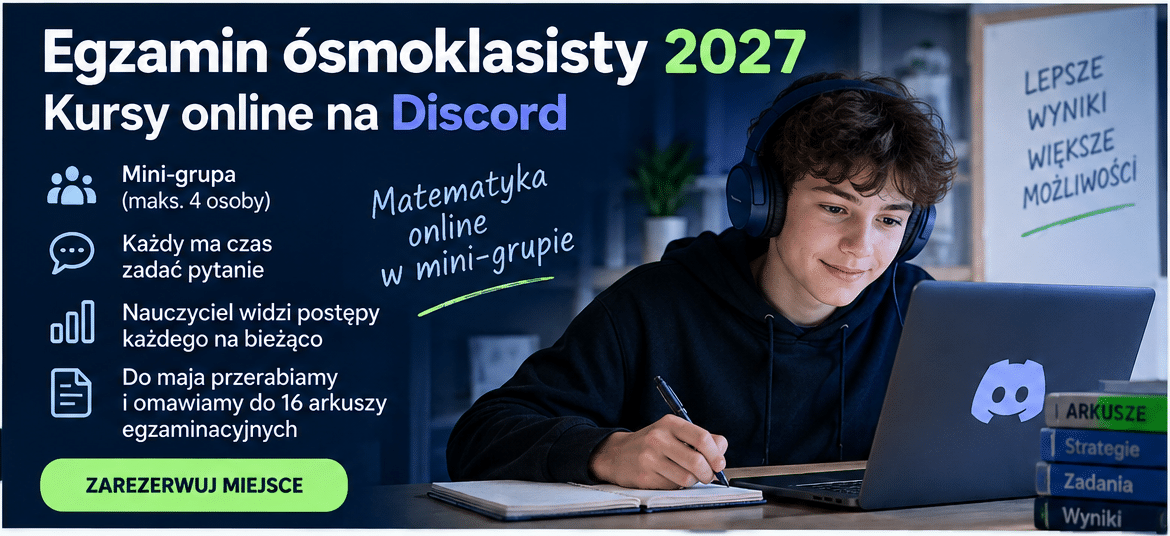 Egzamin ósmoklasisty 2027 - kursy OnLine